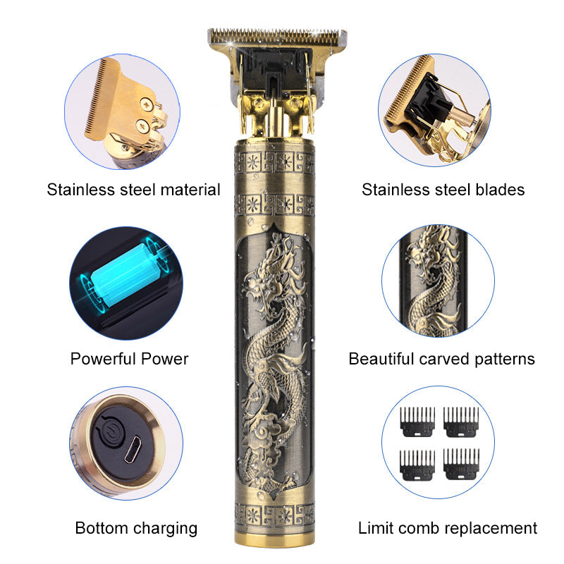 Golden Metal Body Trimmer Waterproof Zero Gap (PROFESSIONAL LEVEL)