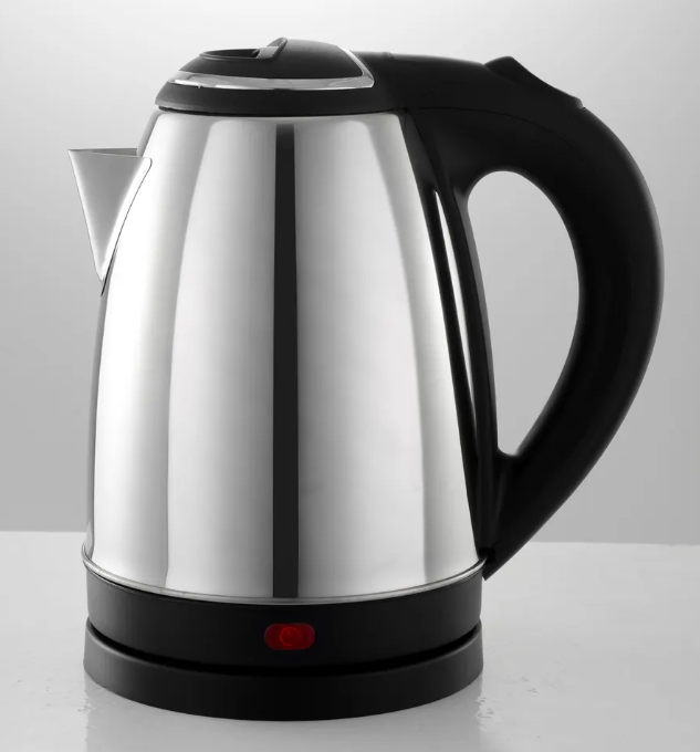 Automatic Electric Kettle Stainless Steel Body 2 Liters 1500 Watts 1-Year Warranty