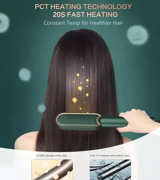 2-in-1 Hair Styling Comb Straightener Hair Brush