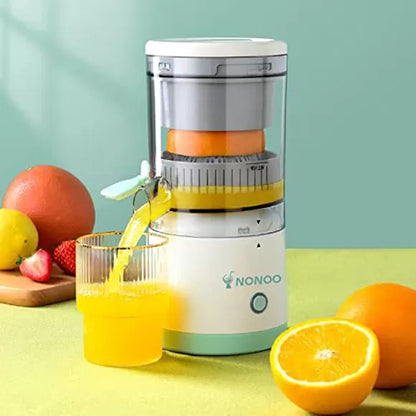 Nonoo Portable Electric Citrus Juicer Rechargeable Hands-free Masticating Orange Juicer