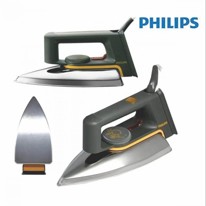 (High-Quality) Phillips Non-Stick Light-Weight Iron | Classic Dry Iron | 2-Year Warranty